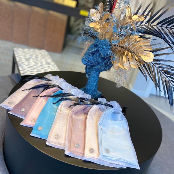 SILK SQUARE SCARF Peach - Picture 5 of 5